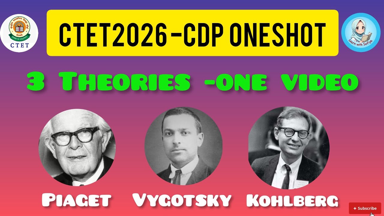 CDP 3 THEORIES- ONE SHOT | CTET 2026 