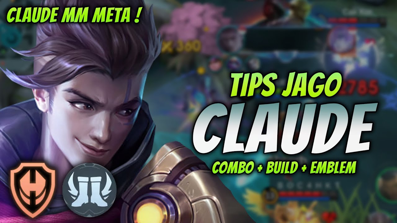 CARA MAIN CLAUDE MM META ! BUILD & EMBLEM CLAUDE TERSAKIT 2024 ! | CLAUDE GOLD LANE GAMEPLAY