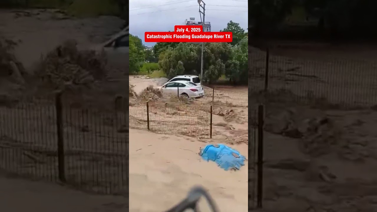 Catastrophic Flooding Guadalupe River TX#flood #flashflood #disaster #severeweather