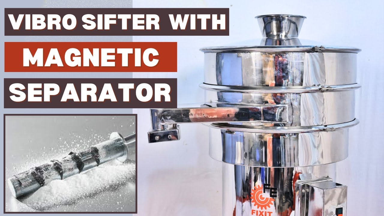 Vibro Sifter with Magnetic Separator | Sifter with metal detector | Sieving Machine