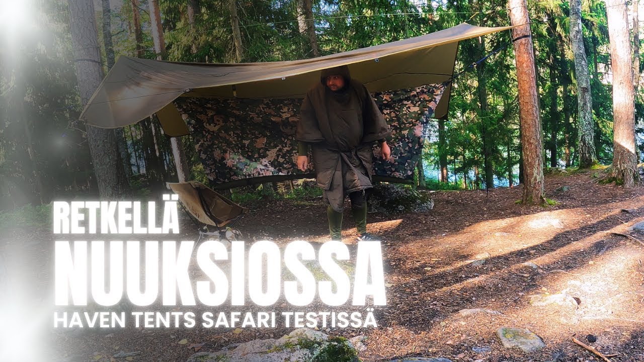 Luontoretki julkisilla ja ensimmäinen yö Haven Tents Safari  hammockissa