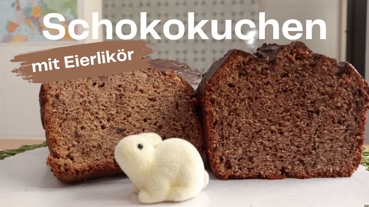 Schokokuchen mit Eierlikör - schneller und saftiger Rührkuchen