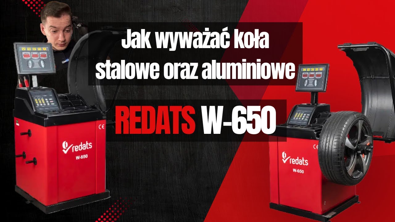 Redats W-650 – Wyważanie kół stalowych i aluminiowych