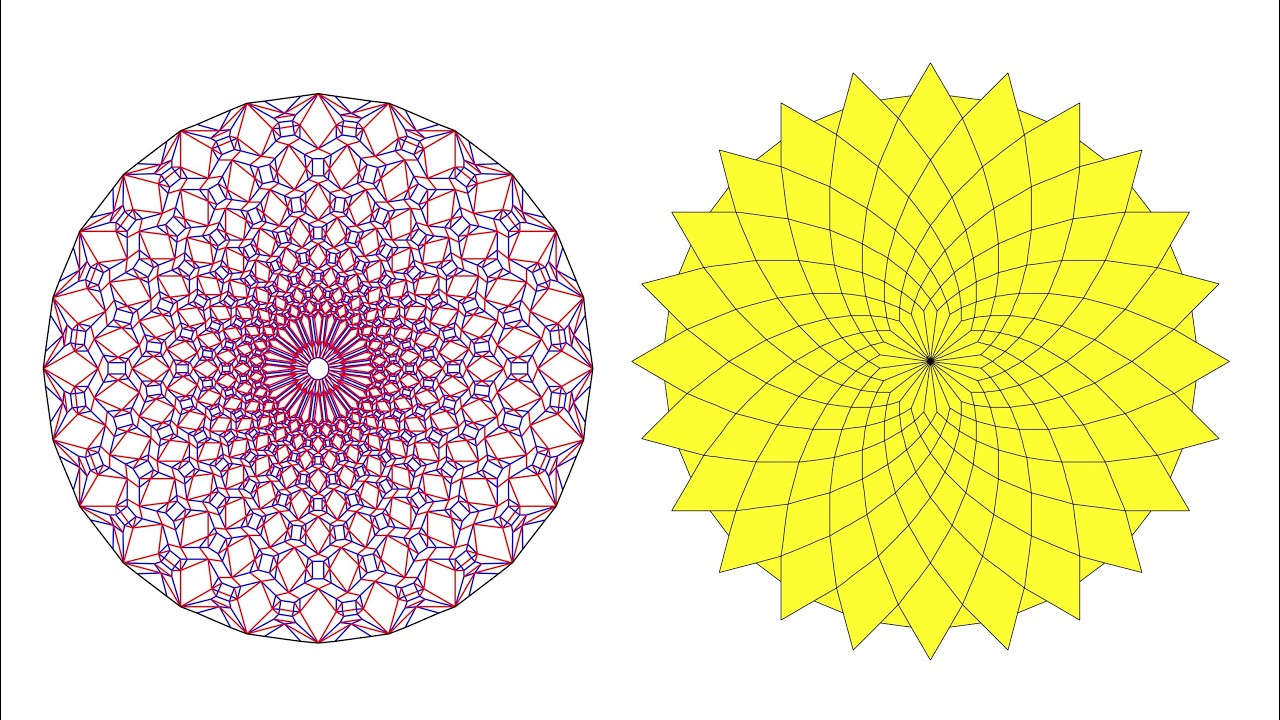 【折纸origami】画一个镶嵌折纸作品的CP图 Draw a CP diagram for a tessellation origami work