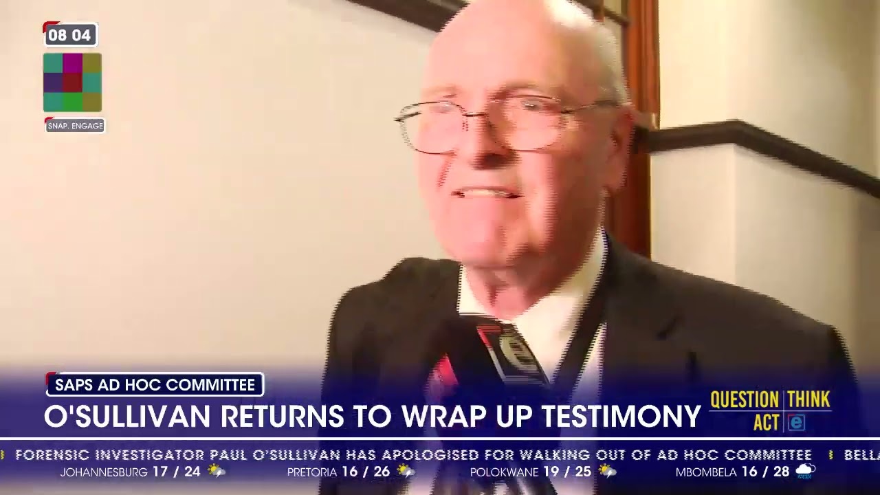 O'Sullivan returns to Parliament to wrap up testimony