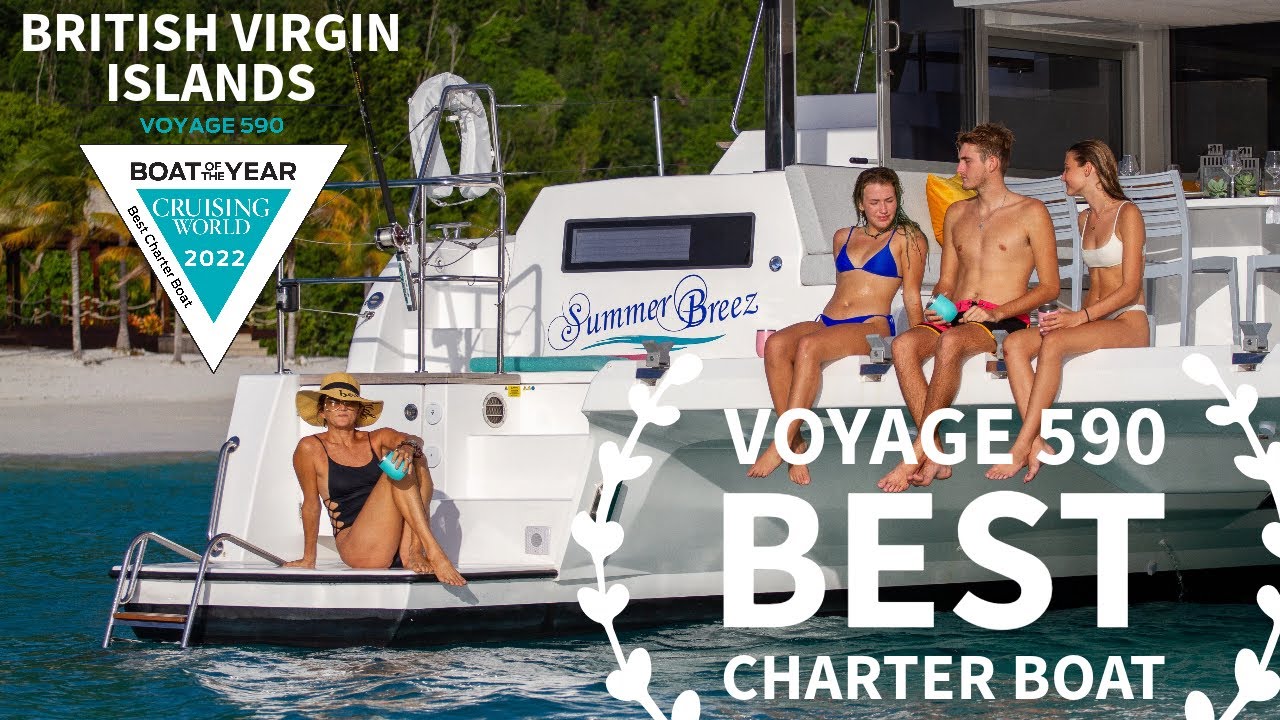 VOYAGE 590 Named Best Charter Boat!  Experience Luxury Sailing Catamaran in British Virgin Islands