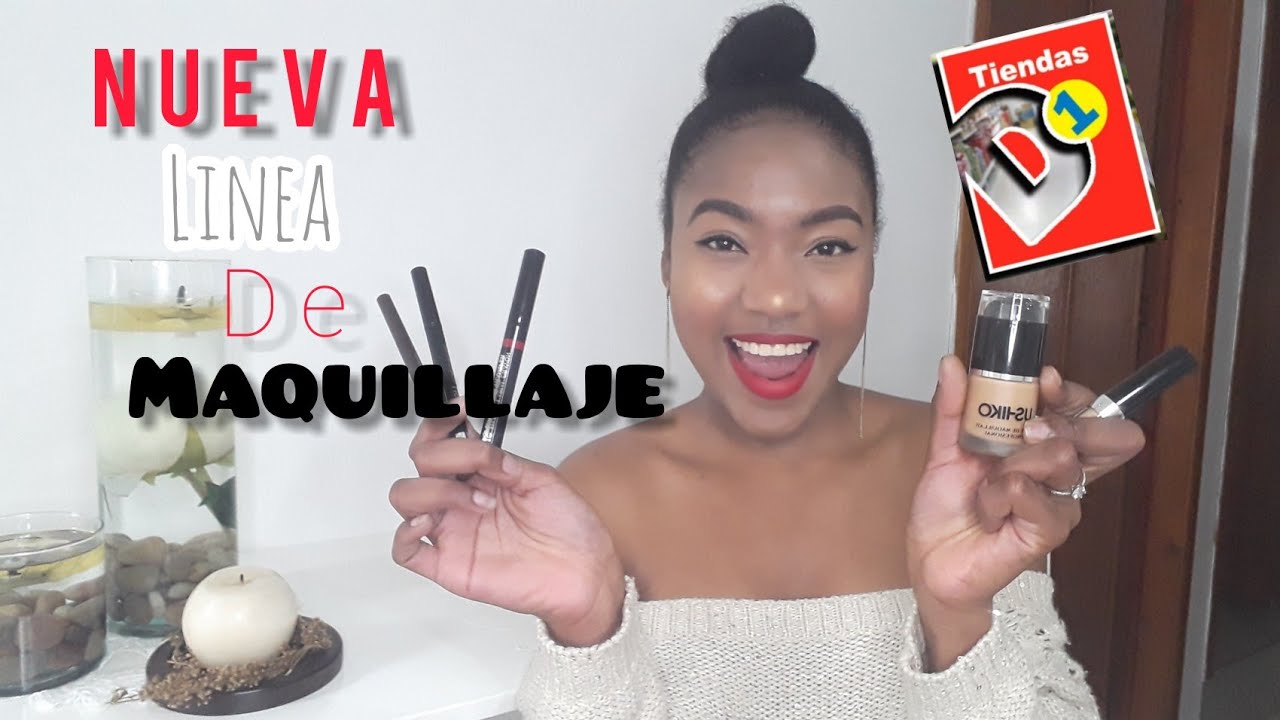 PROBANDO LA NUEVA LÍNEA DE MAQUILLAJE DE TIENDAS D1| USHIKO💅👄