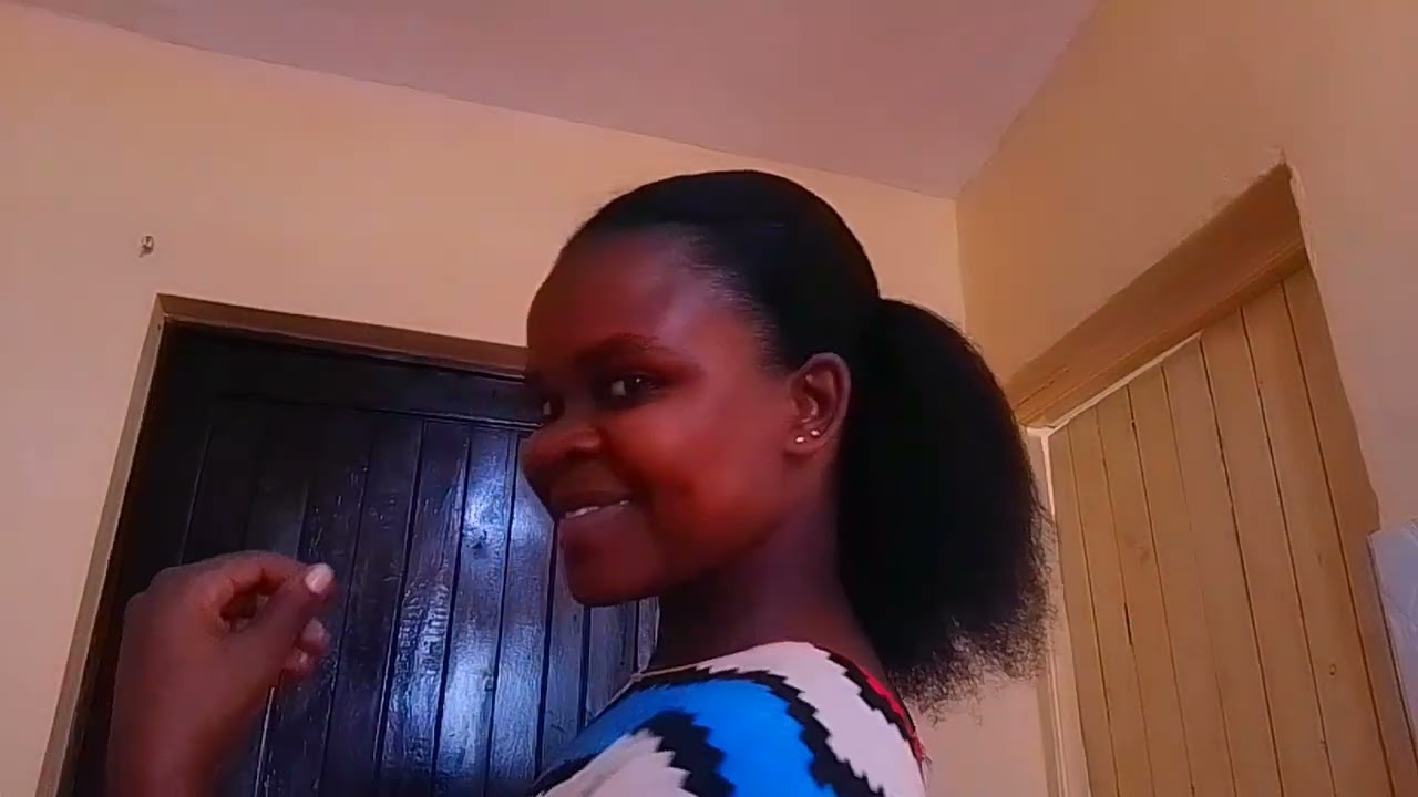 ADORABLE NATURAL HAIR STYLE😘