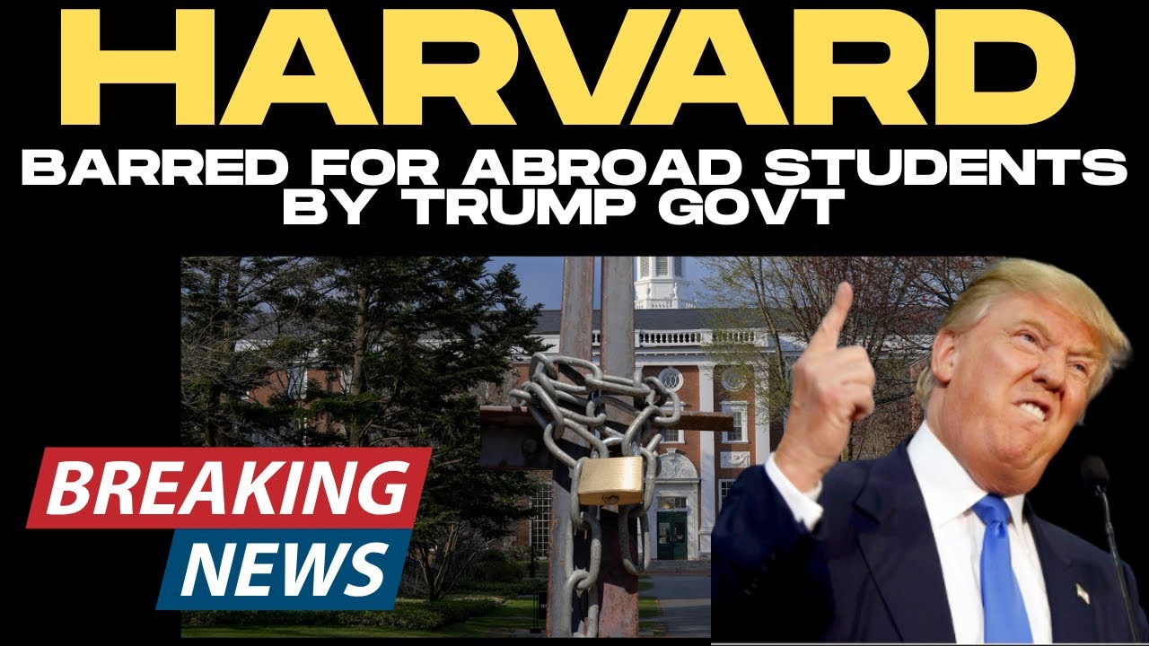 Trump Bars Harvard from Hiring International Students! ?US Dreams Shattered!?#trump #india #indian