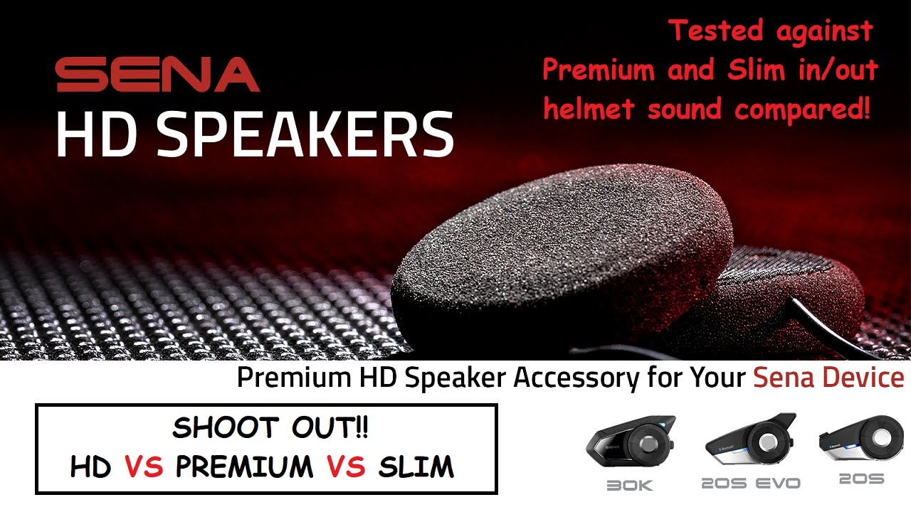 SENA Technologies, New HD Speakers VS Premium VS Slim Compared Sound Test