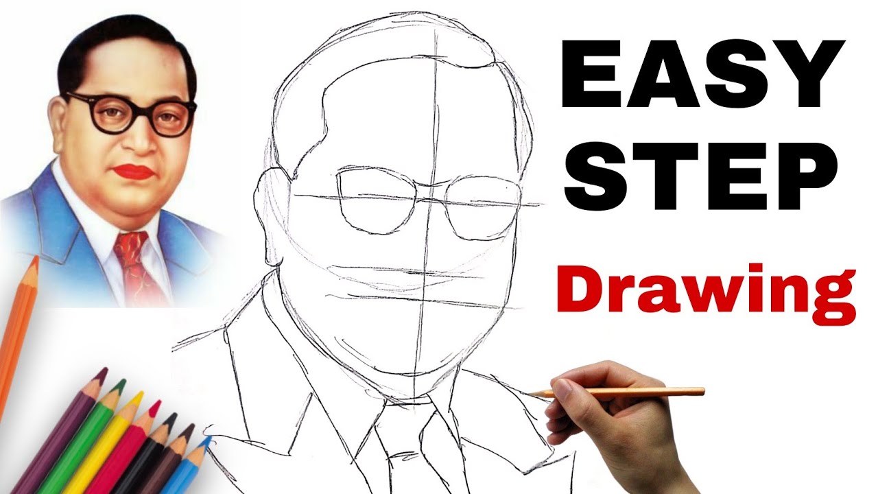 Very Easy - Dr. B.R. Ambedkar Drawing