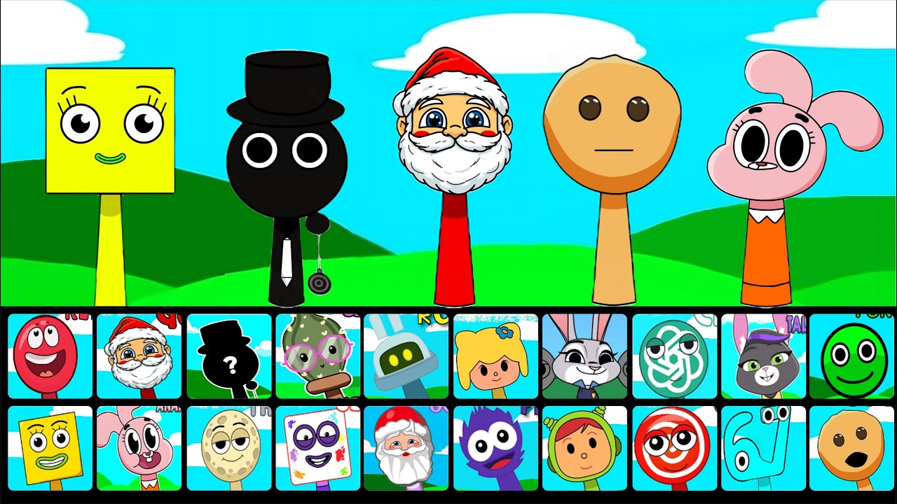 🔥 New Sprunki OCs Characters - Goo Goo Gaa Gaa , Cookie Soap , Sally Square , Who is? , Nina