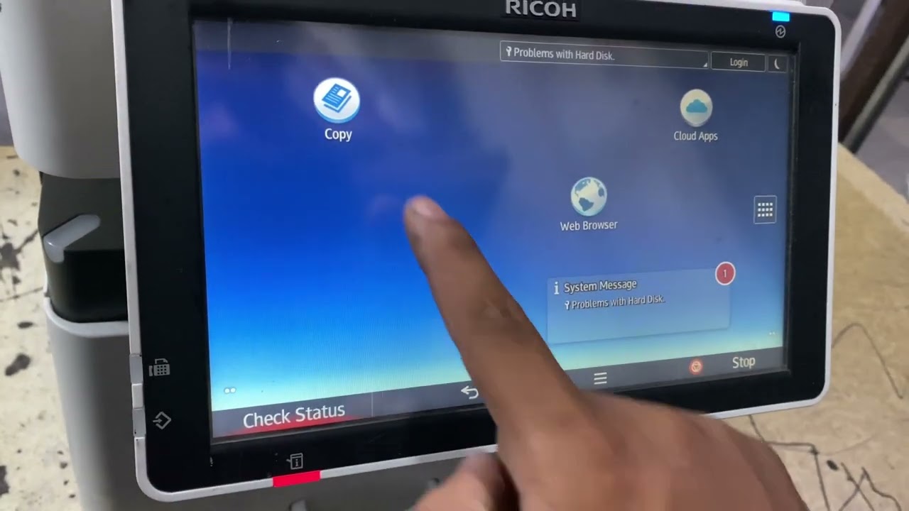 Ricoh mp 305 Code Error Reset Setting