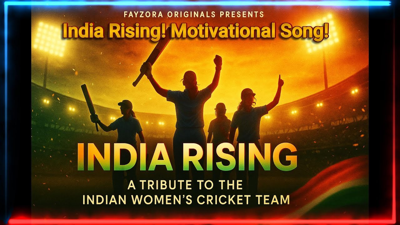 INDIA RISING 🏏 | All the Best Team India 💙 | Women&rsquo;s Cricket Anthem 🇮🇳- Short Version