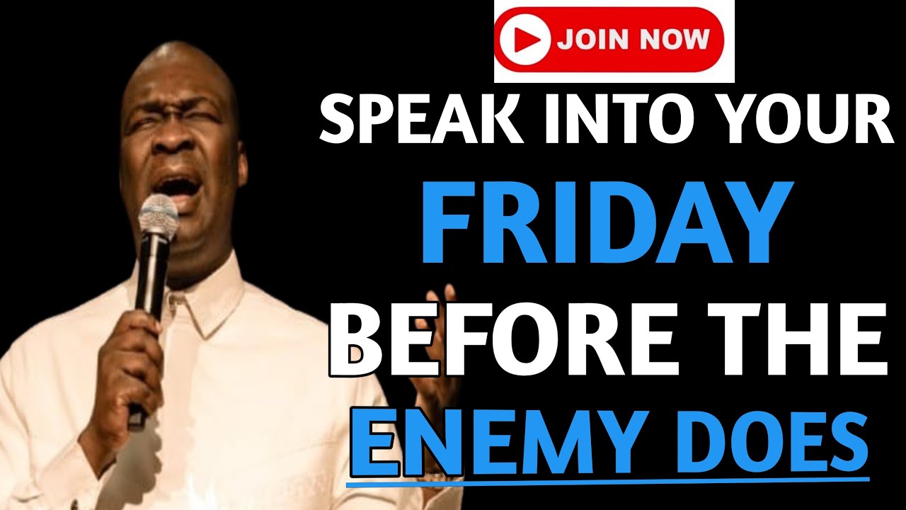 [Friday 16th January,2026]SPEAK INTO YOUR FRIDAY BEFORE THE ENEMY DOES - Apostle Joshua Selman