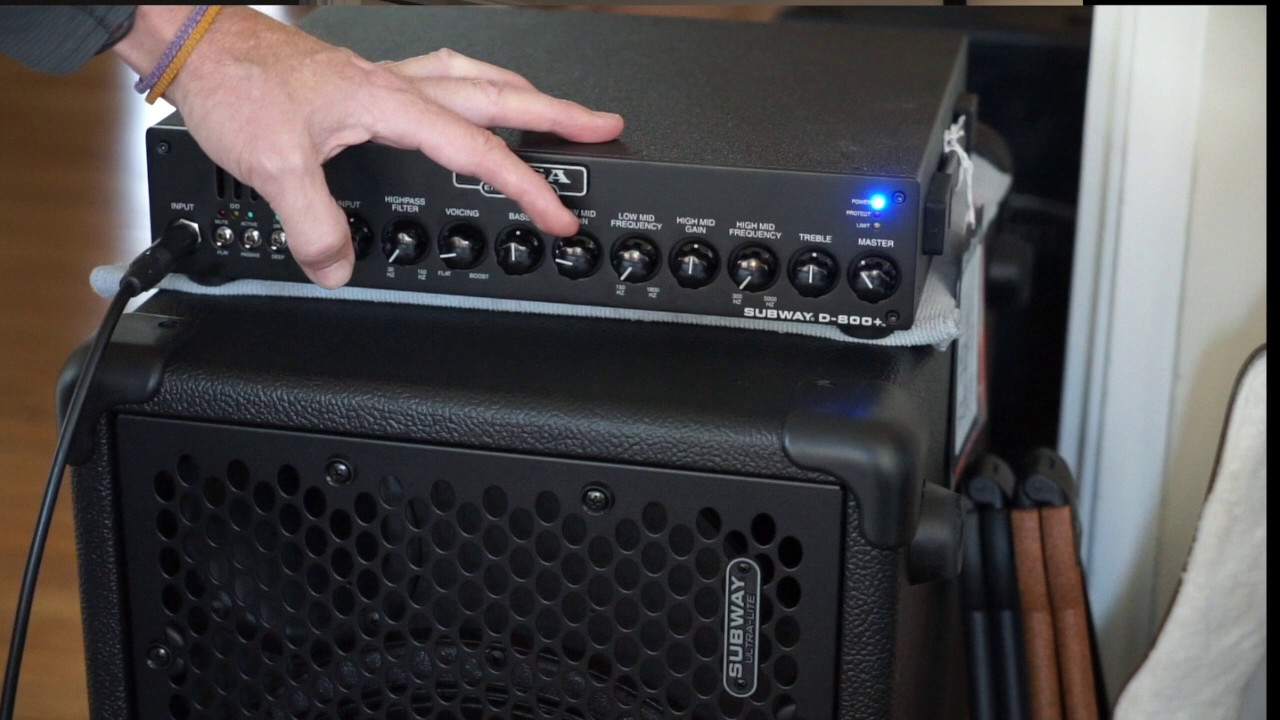 Mesa Subway D800+ bass head and 1-12 cabinet