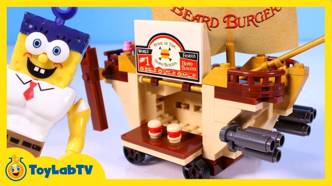 SpongeBob Sponge Out of Water Toys with Mega Bloks Burgermobile