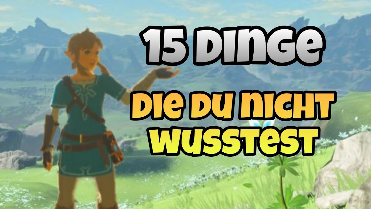 15 Dinge die DU über Zelda breath of the wild noch nicht wusstest!