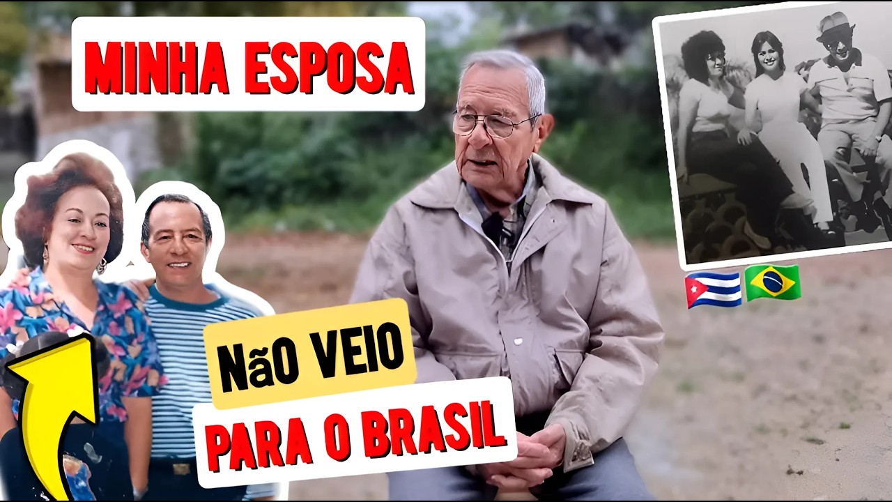 Minha esposa não veio para o Brasil por este motivo😓… 60 anos de casamento: a história. 🇨🇺🇧🇷 