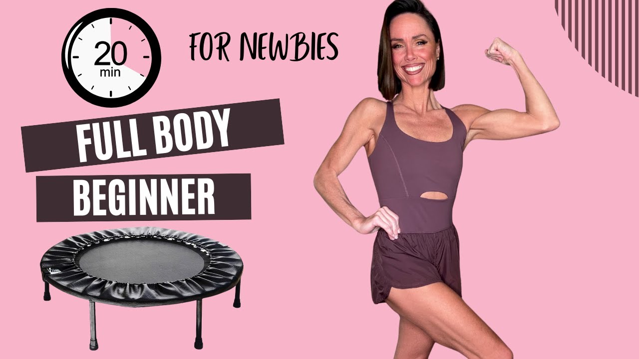 20-Min Beginner Rebounder Workout | Gentle Full Body Warm-Up, Bounce & Stretch For Newbies