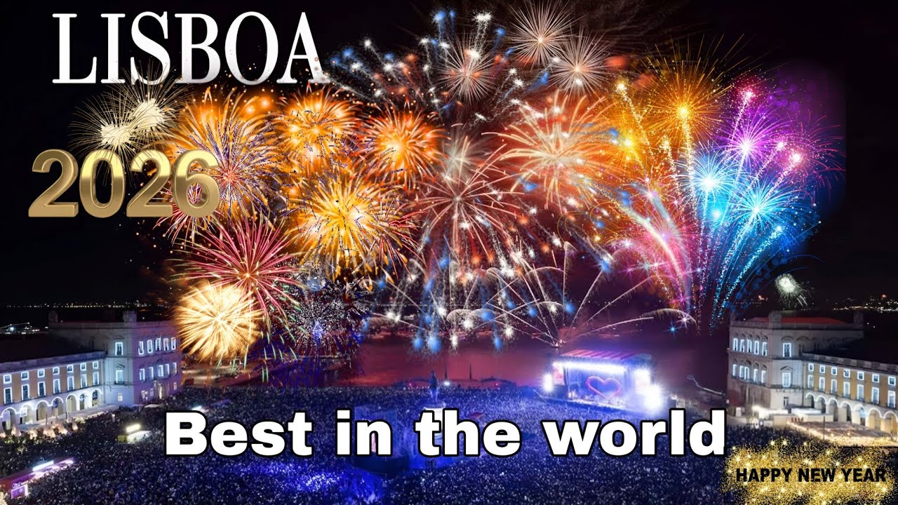 Lisbon New Year | Fireworks & Light Drone Show