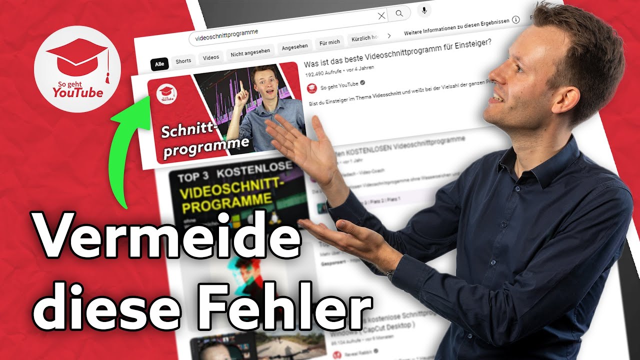 Die 10 häufigsten SEO-Fehler auf YouTube und wie du sie vermeidest