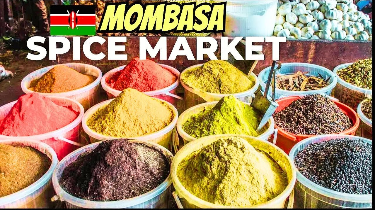 Exploring Mombasa Spice Market 🇰🇪 | Kenya’s Most Colourful market
