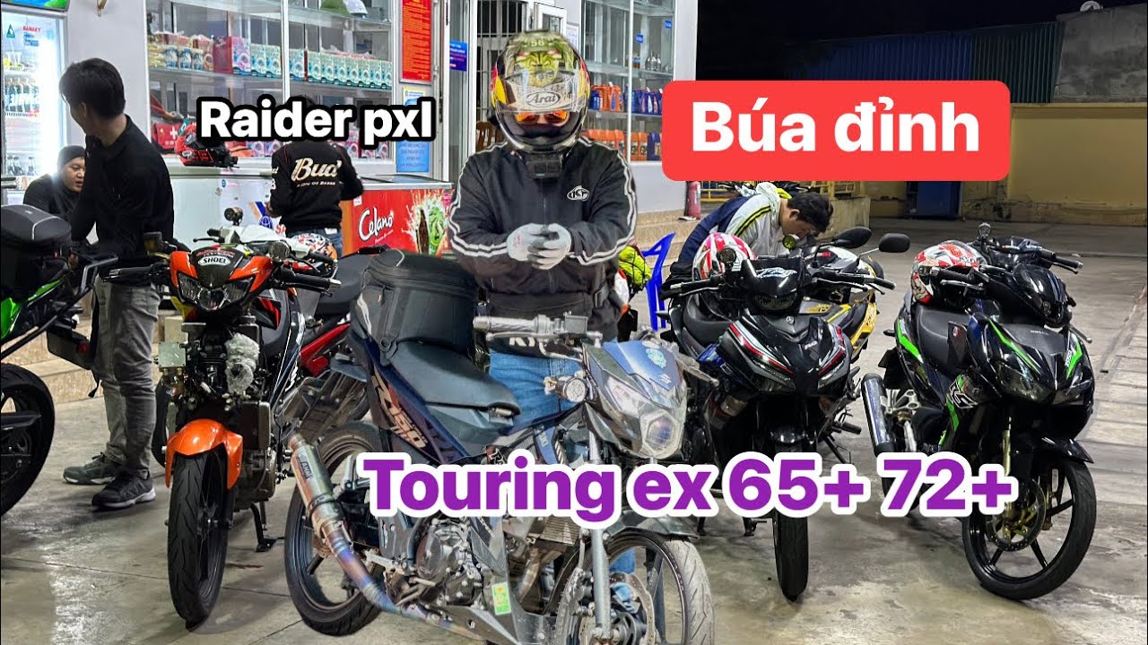 Raider pxl búa tour cực căng với Exciter 65+ 72+4 | Tour Cà Ná, Ninh Thuận