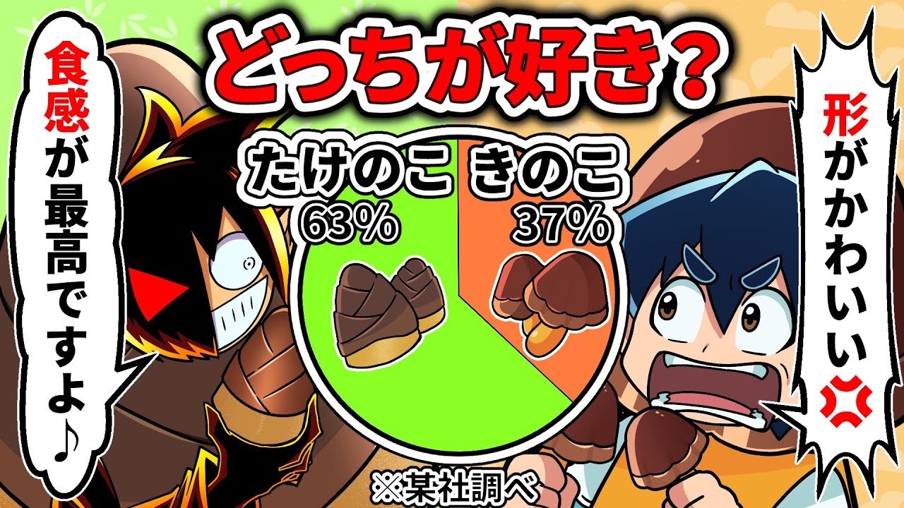 【頂上決戦】きのこの山 vs たけのこの里、勝つのは…？