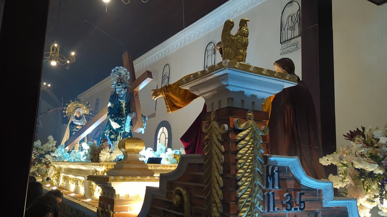 Entrada muy solemne de la procesión de Jesús nazareno de Alotenango, viernes después de ceniza 