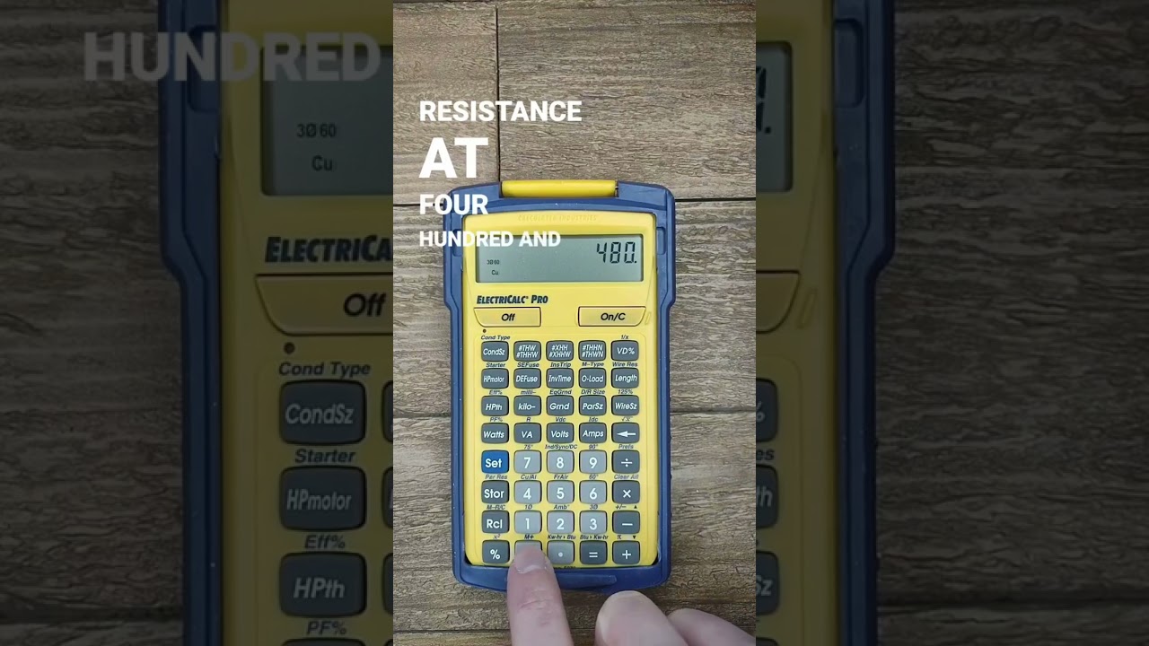 Ohm's Law | How to use the ElectriCalc to solve for voltage, resistance, and amperage