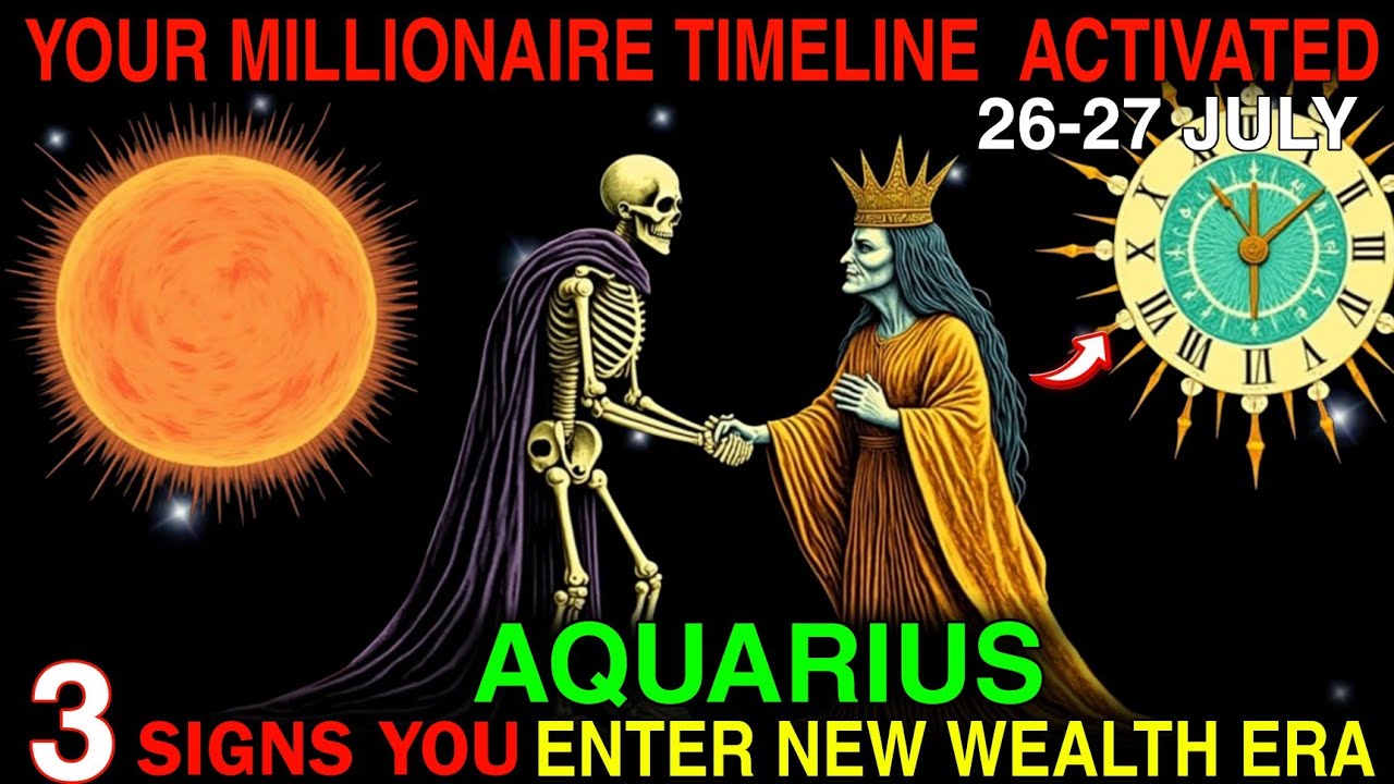 Aquarius July 26-27: Your Millionaire Timeline Just Activated 3 Signs You’re Enter a New Wealth Era!