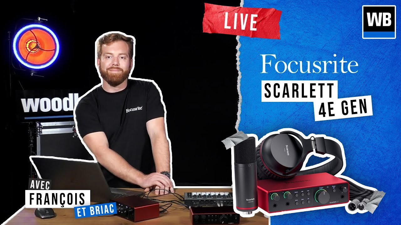 Live Focusrite - présentation Scarlett 4e génération : UNE SCARLETT 2i2 À GAGNER 🔥