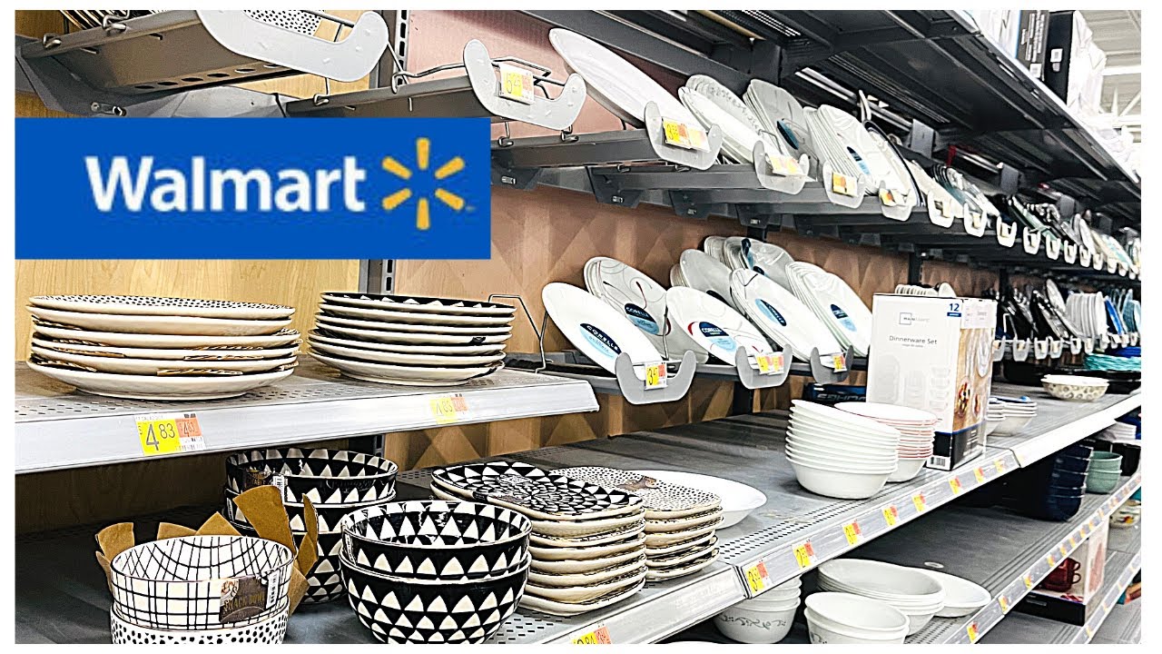 WALMART DINNERWARE SETS PLATES DISHES CORELLE | SHOP WITH ME
