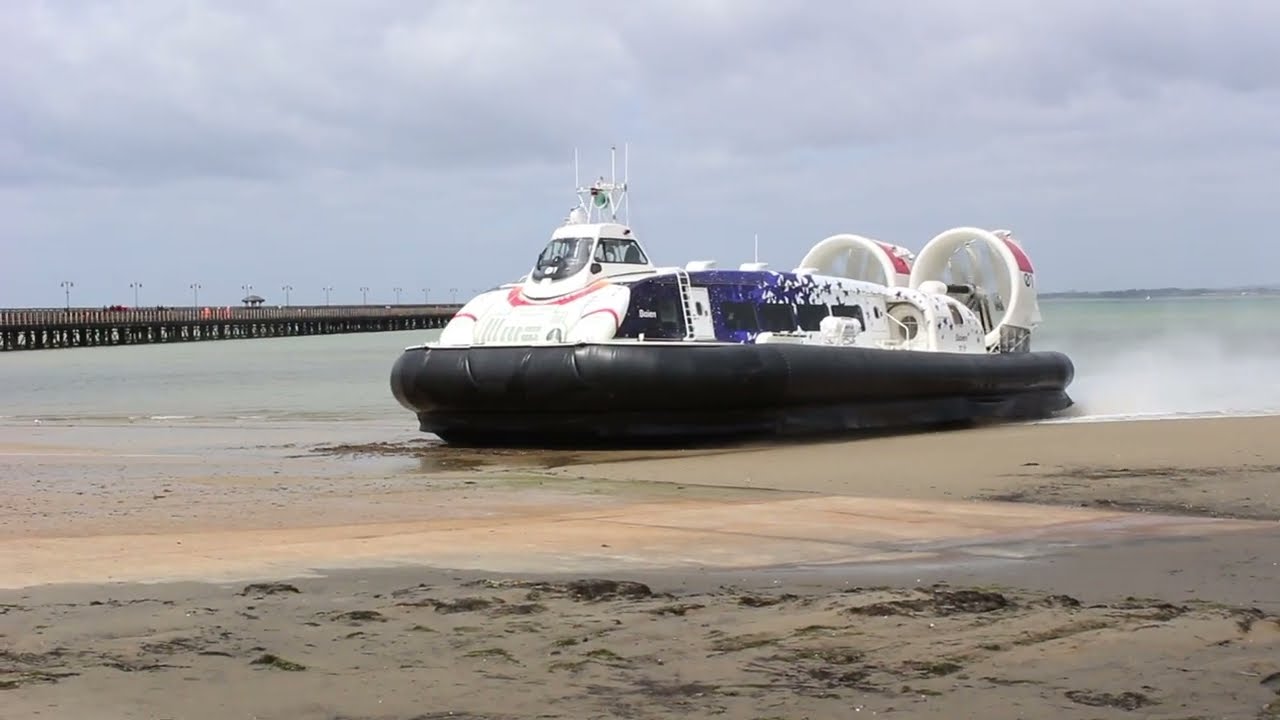 Hovercraft on sea trials