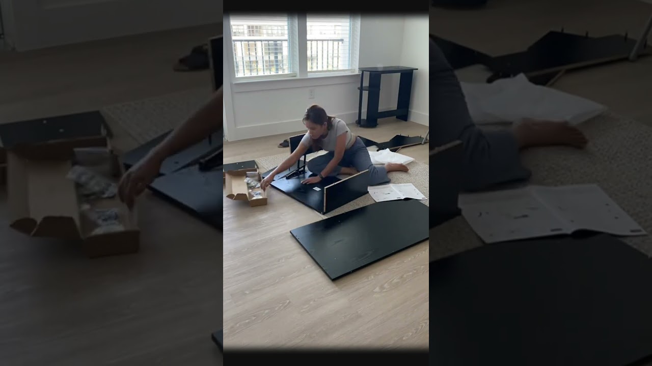 Let&rsquo;s assemble our center table😊 #DIY #buildityourself #amazonfinds #newlife #newnurse #usrn