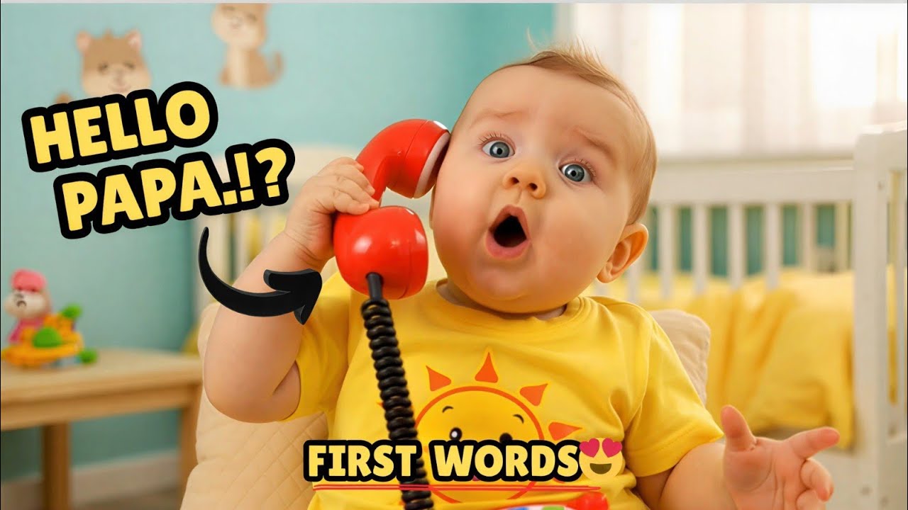 Впервые малыш говорит «Привет, папа и мама» 😍❤️ | Самые забавные детские разговоры