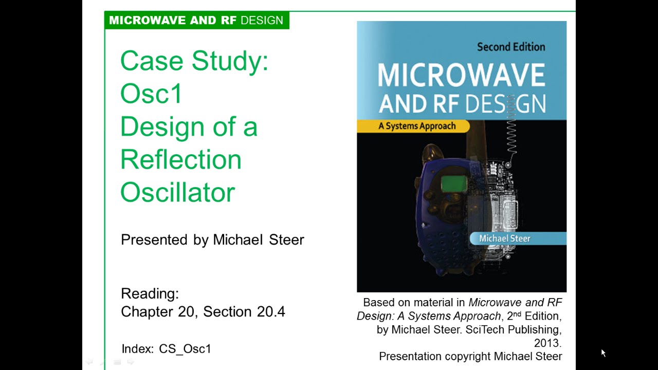 Case Study: Design of a Reflection Oscillator, by Michael Steer