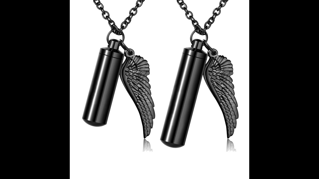 Small Wing Cremation Necklace