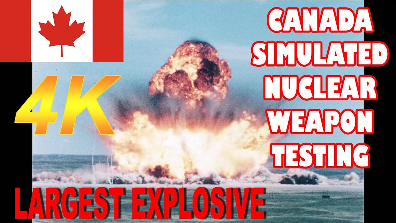 4K SECRET CANADA 500 TONS TNT SIMULATED NUCLEAR WEAPON TESTING 1968