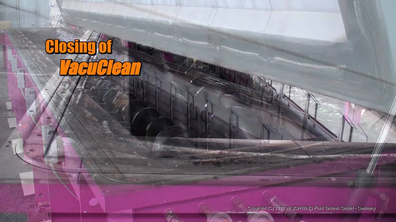 Thermal Cleaning of very long Extruder Screws in a SCHWING VacuClean System 654T