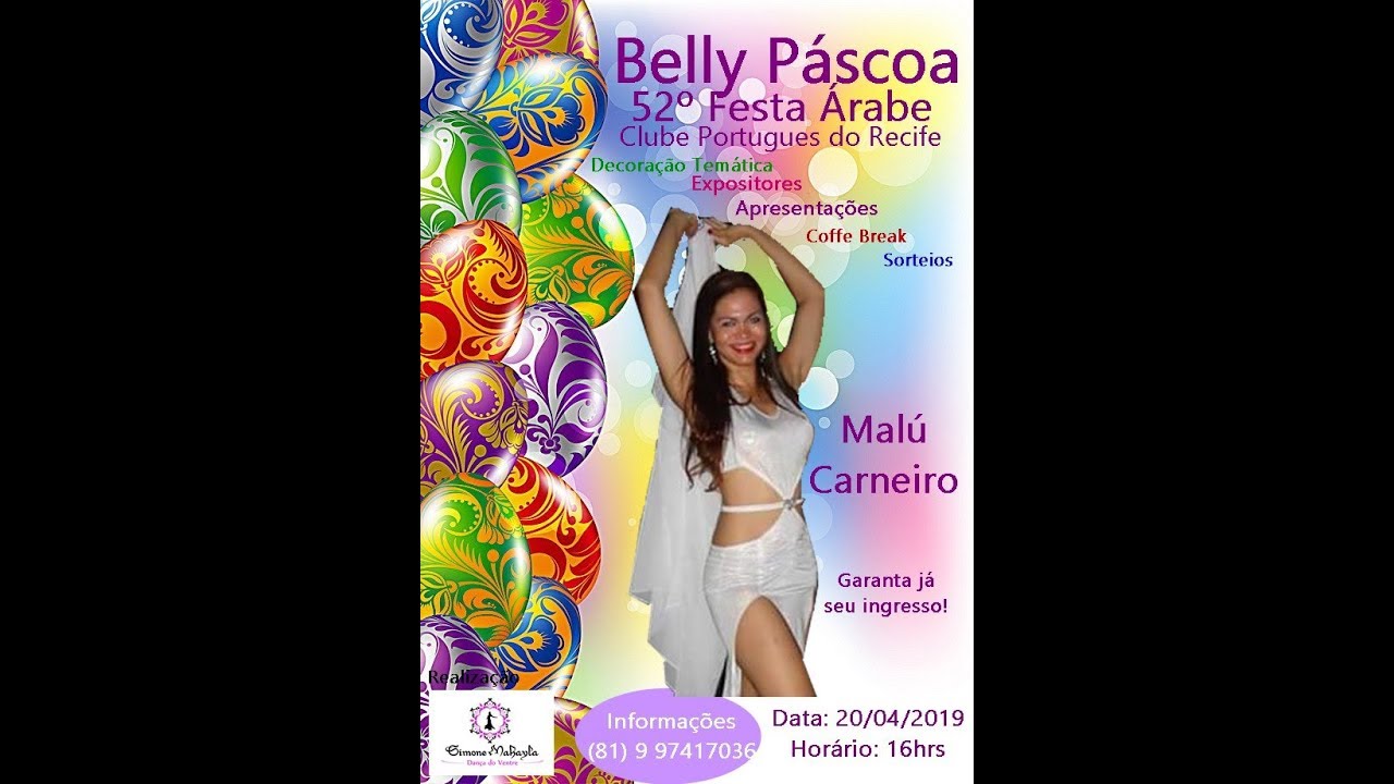 52&ordm; Festa Arabe-  Belly P&aacute;scoa - Malu Carneiro