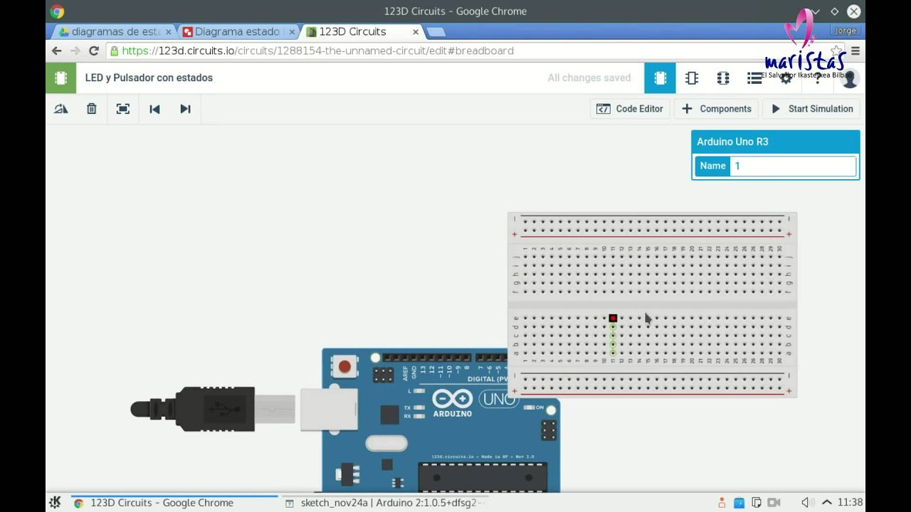 Diagrama de estados y su implementación con Arduino