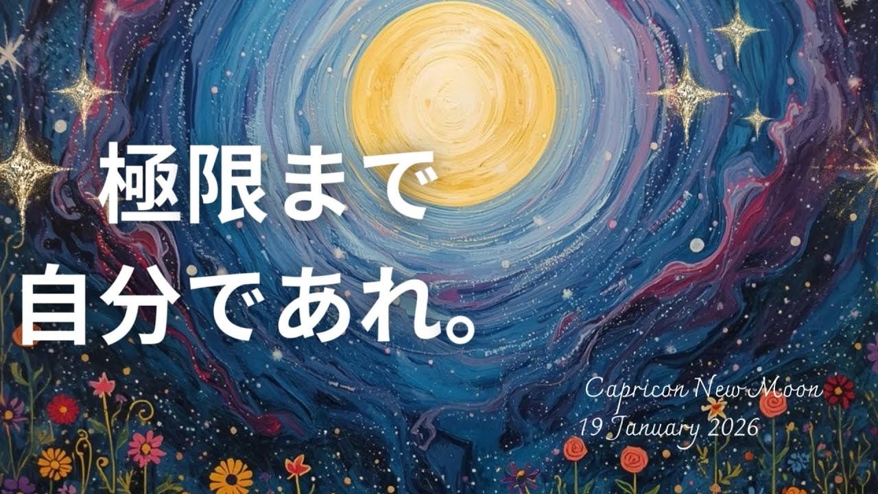 極限まで自分であれ｜曖昧だった私が社会に現れ始める| 1月19日山羊座新月