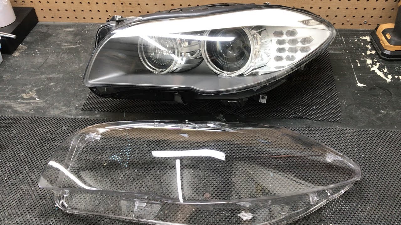 Замена линз фар BMW 5 серии M5 F10 (пошагово)