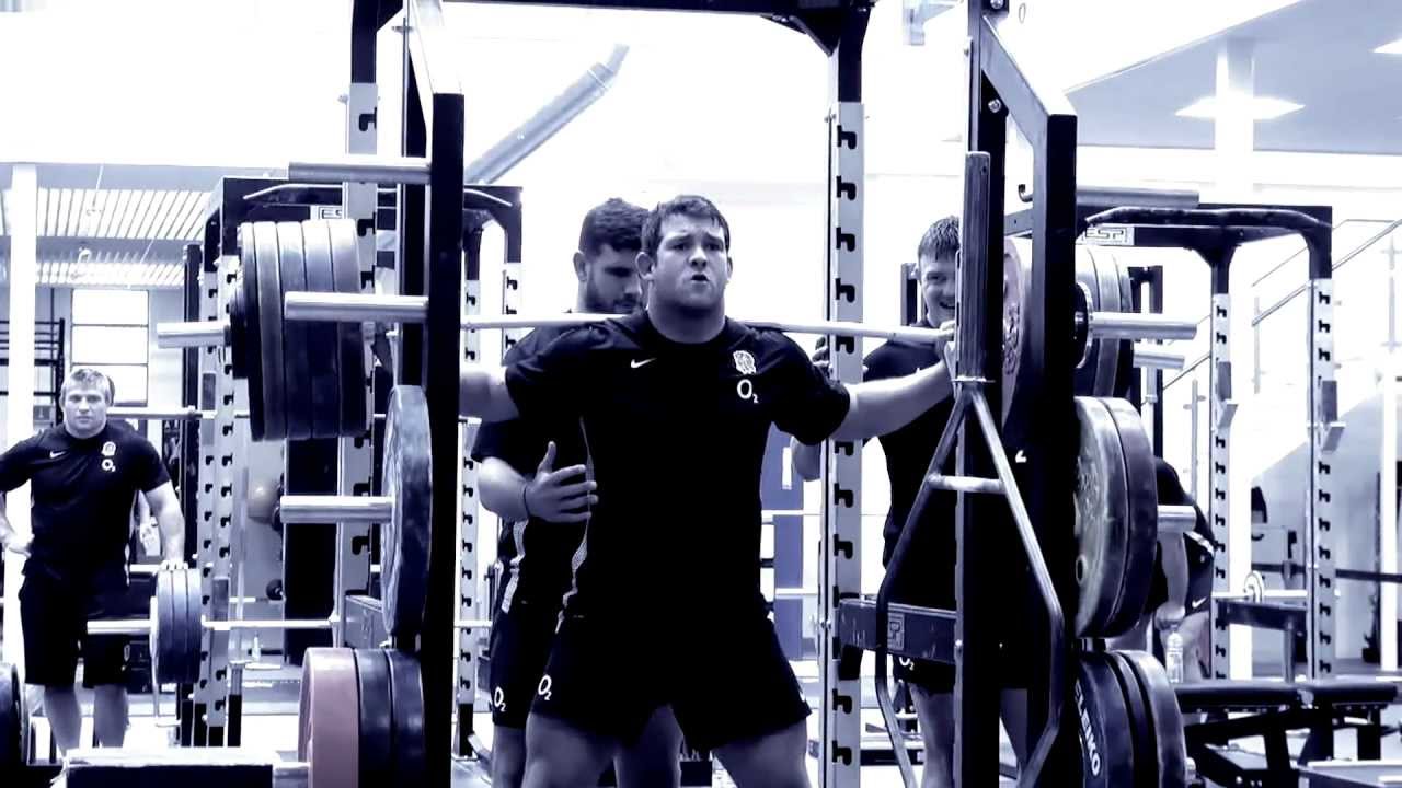 In the gym with England Rugby