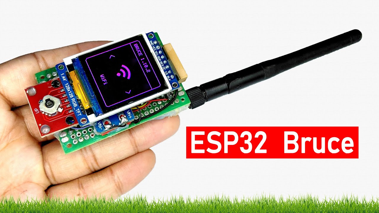 ESP32 Bruce Mini 🔥 DIY Portable Analyzer with GPS, TFT, SD Card & 5 Way Joystick
