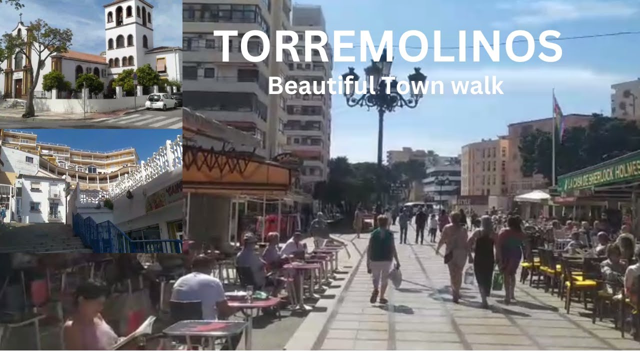 Torremolinos spain charming town walking and shopping
