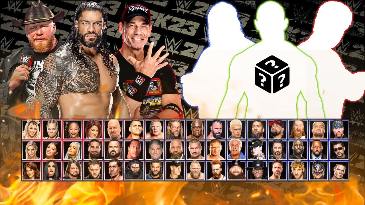Roman Reigns John Cena & Brock Lesnar Vs Random Superstars WWE 2K23