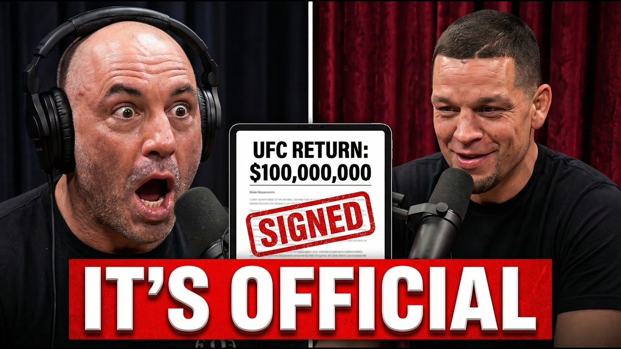 “I’M BACK FOR $100M!” — Nate Diaz STUNS Joe Rogan with Secret UFC Return Deal!